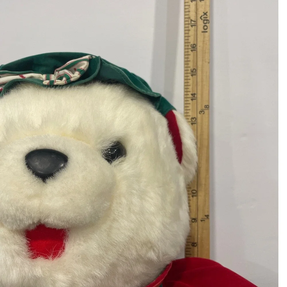 NWT Vintage 1992 Kmart Fairview Christmas Mother Teddy Bear‎ Plush Red Green